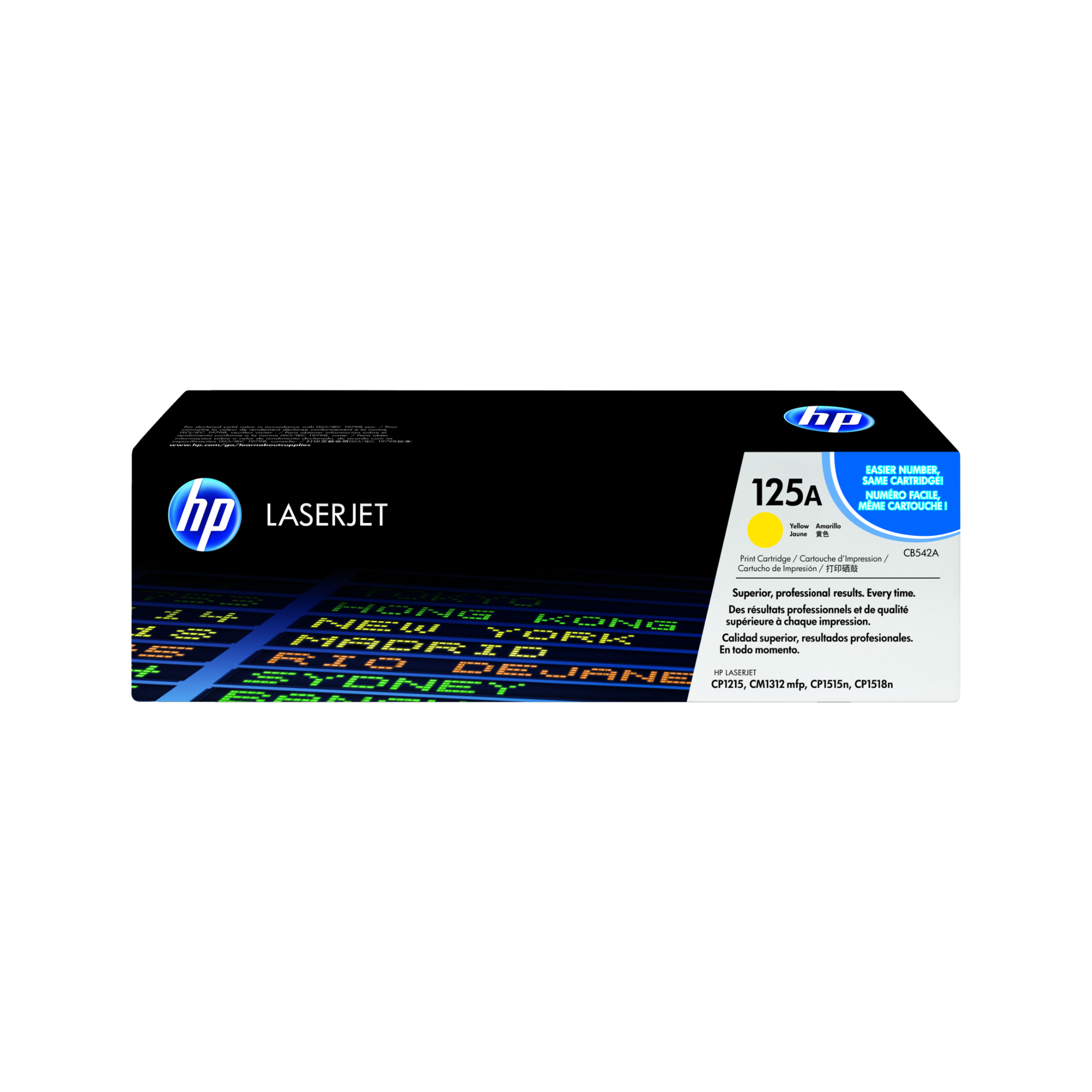 Genuine HP CB542A yellow toner in Qatar