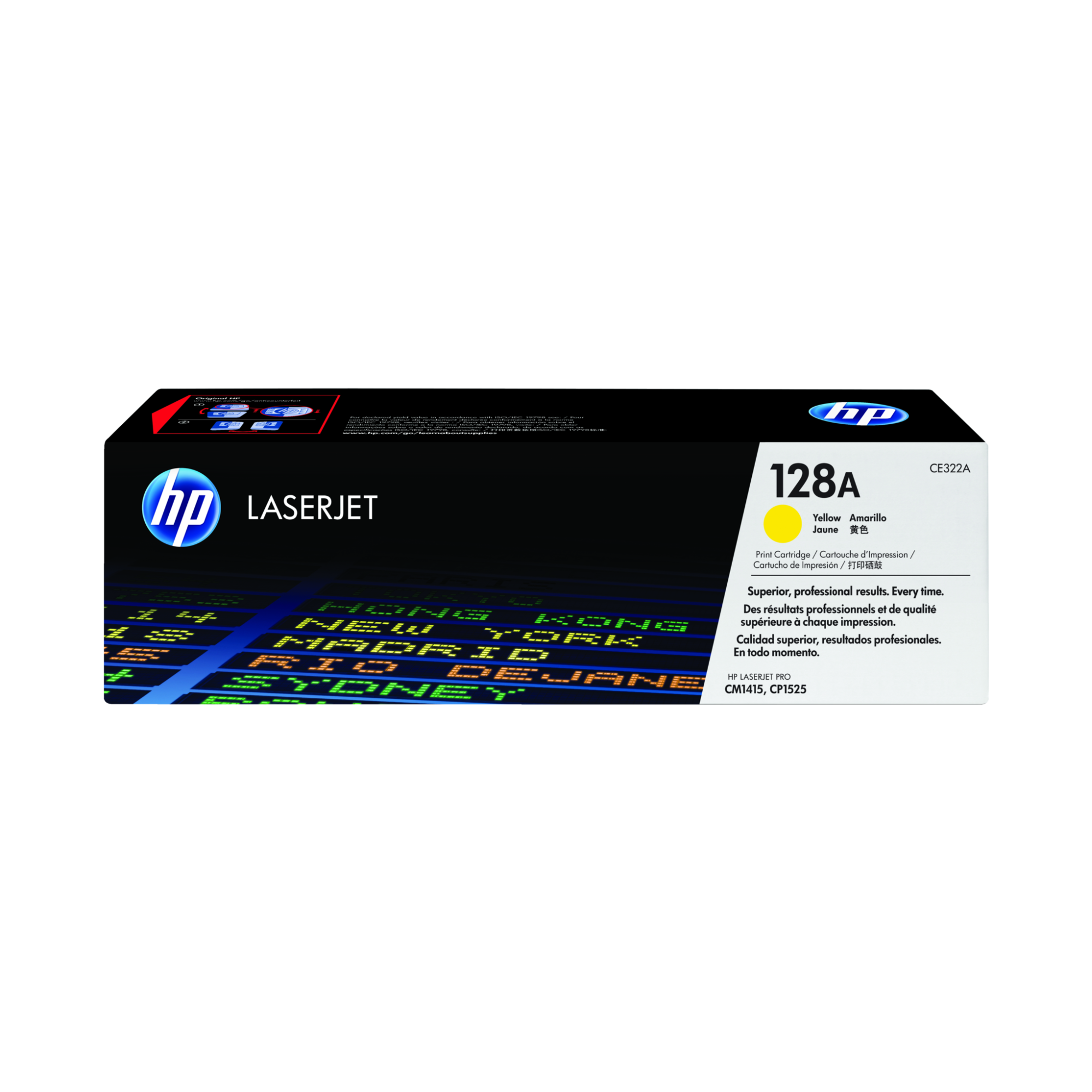 Genuine HP CE322A Yellow Toner Cartridge Qatar