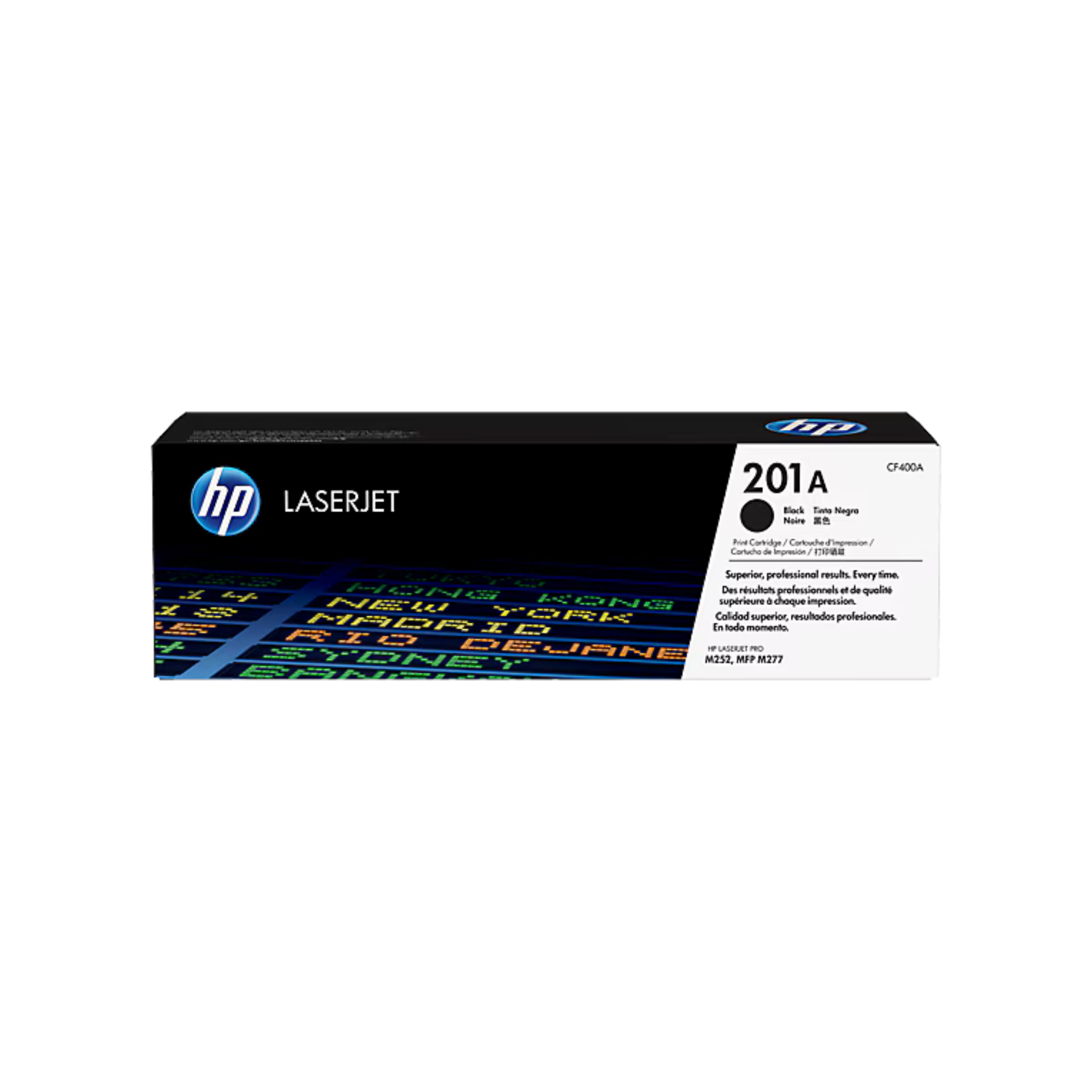 HP 201A black toner cartridge CF400A for LaserJet printers in Qatar