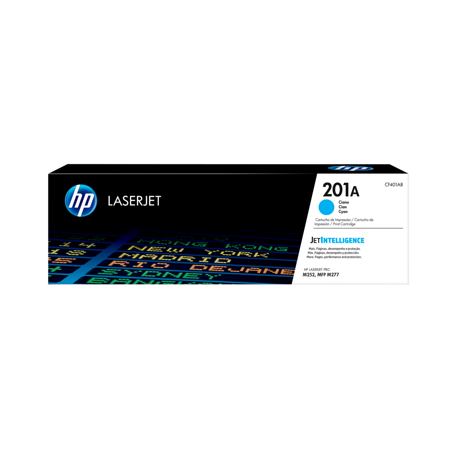 HP 201A Cyan Toner Cartridge CF401A – Genuine for M252 and M277 Printers in Qatar