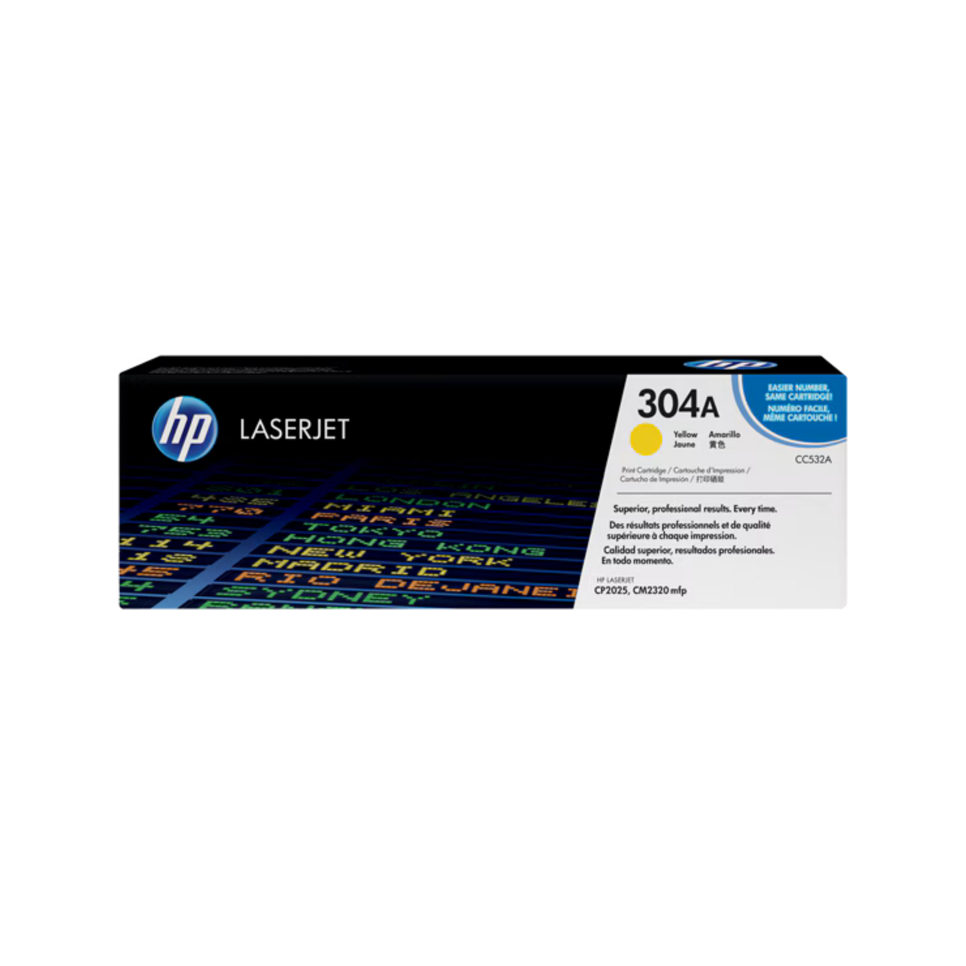 HP 304A yellow toner cartridge CC532A for color laser printing