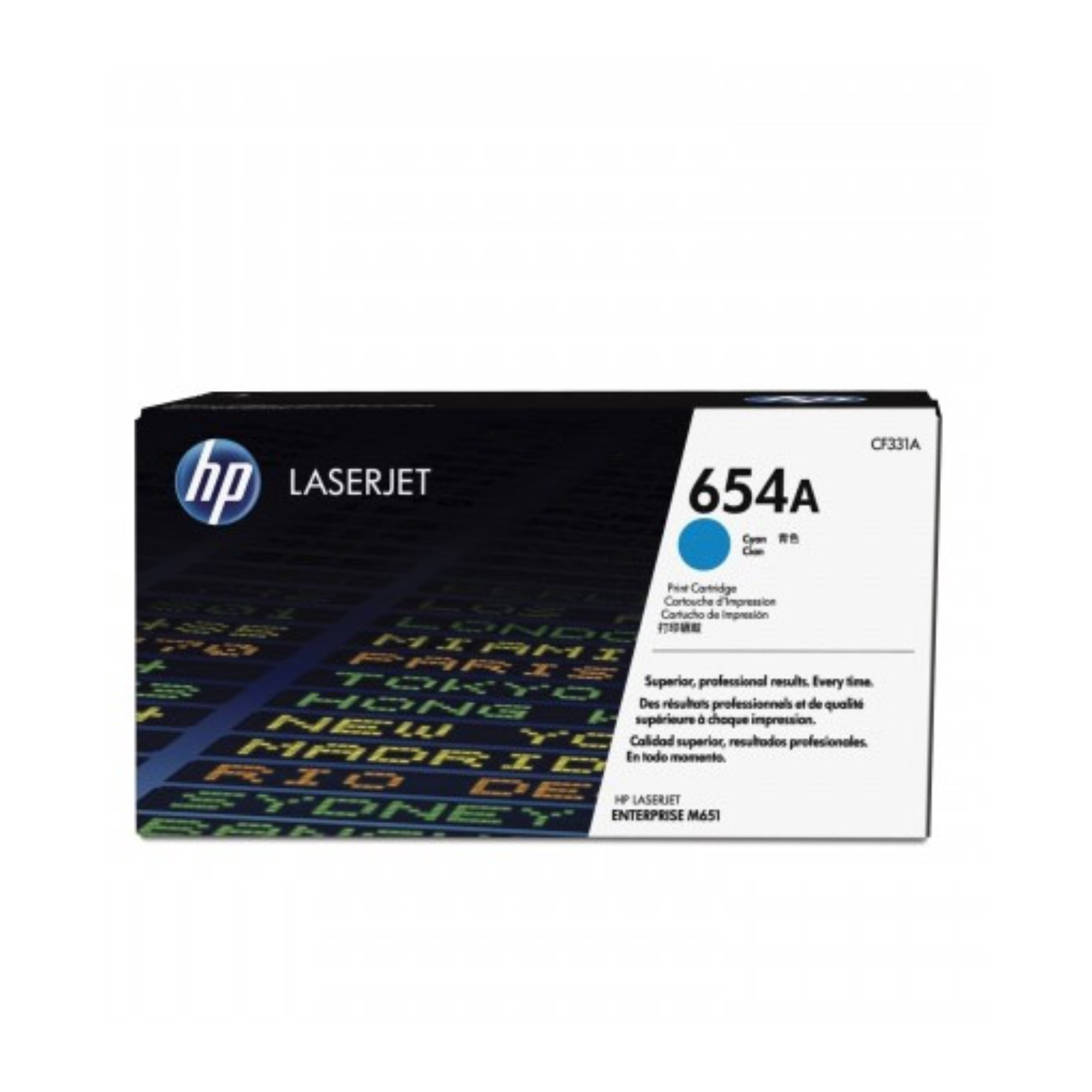 HP 654A Cyan LaserJet Toner – Genuine HP Cartridge Qatar