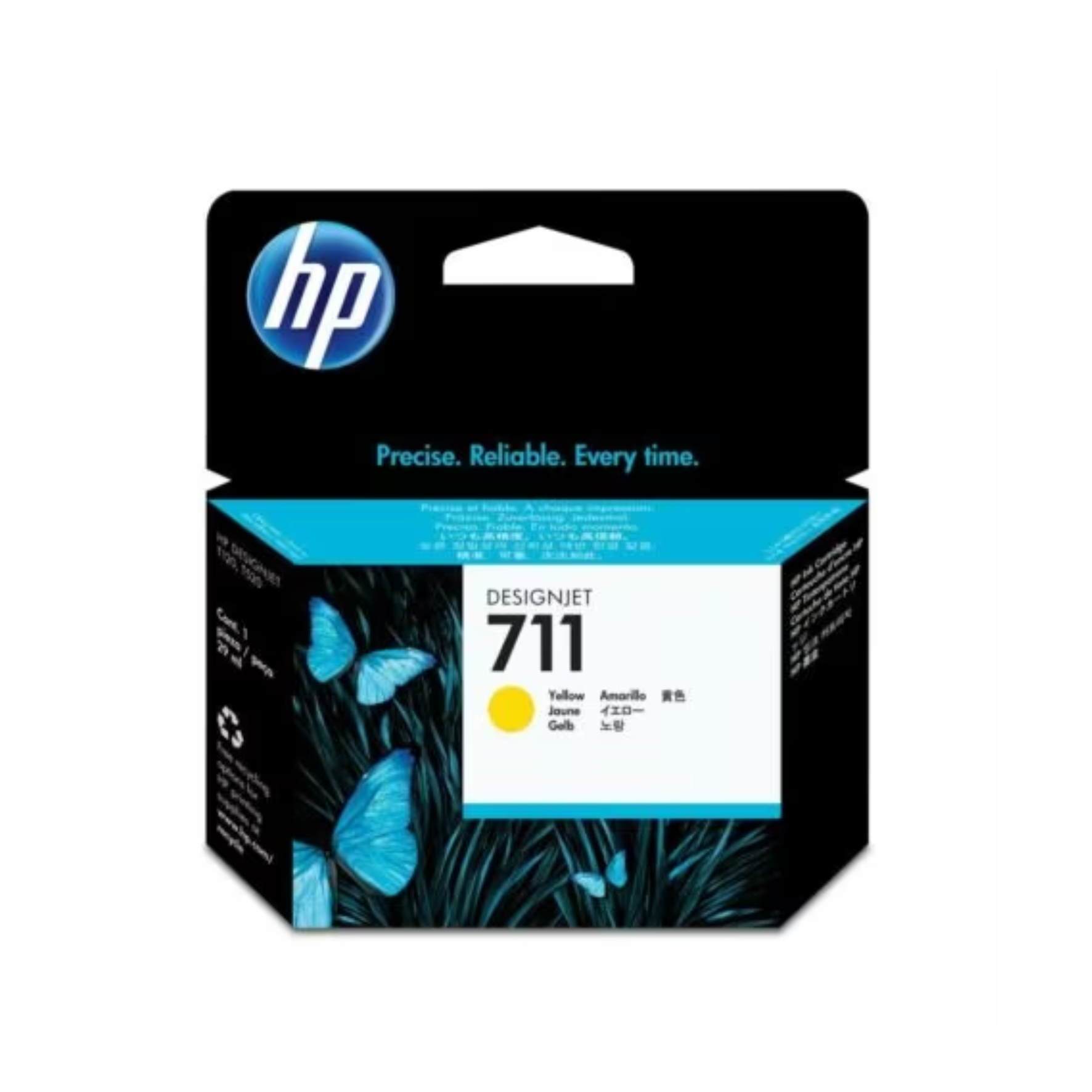 HP 711 CZ132A Yellow Ink Cartridge for professional printing in Qatar