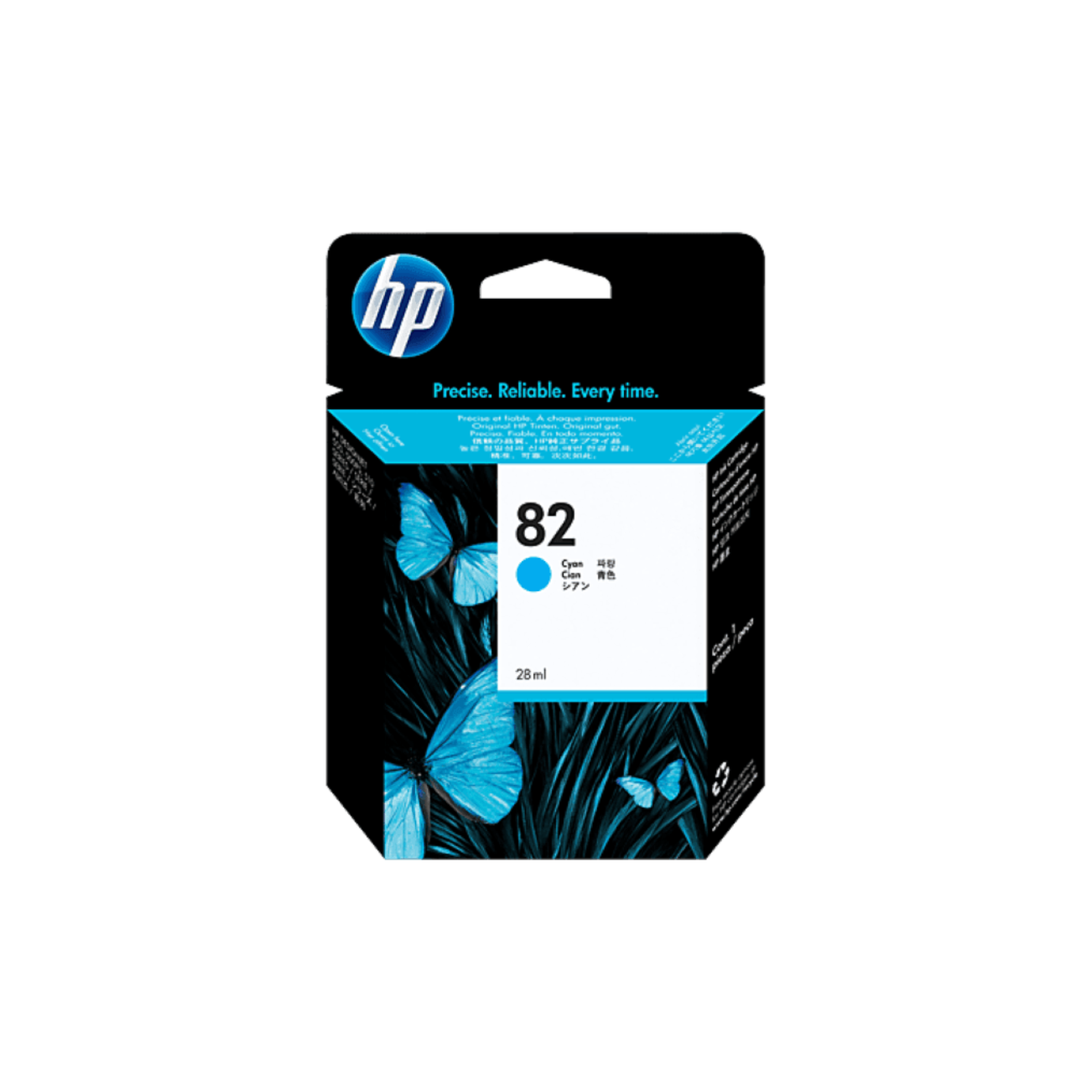 HP 82 Cyan 28ml Ink Cartridge CH566A best price in Qatar