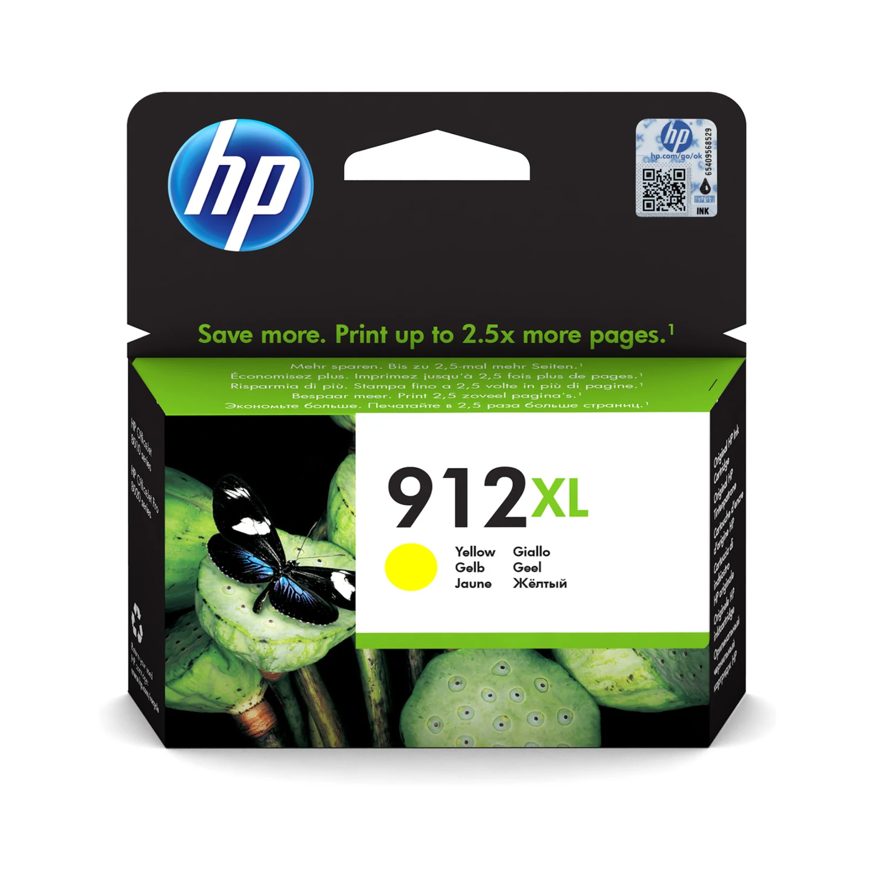 HP 912XL Yellow Ink Cartridge High Yield Original HP in Qatar