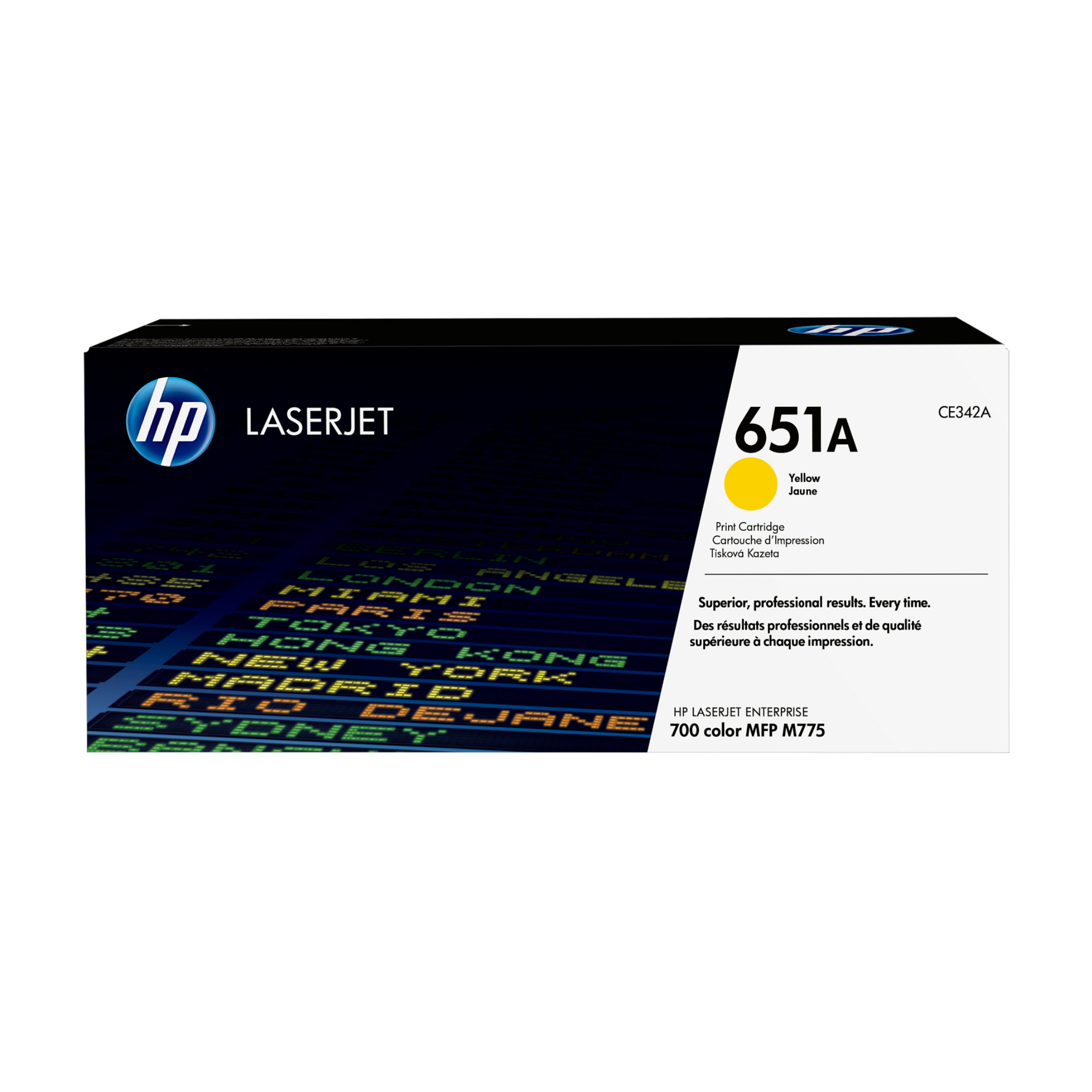 HP 651A Yellow LaserJet Toner CE342A for HP printers in Qatar