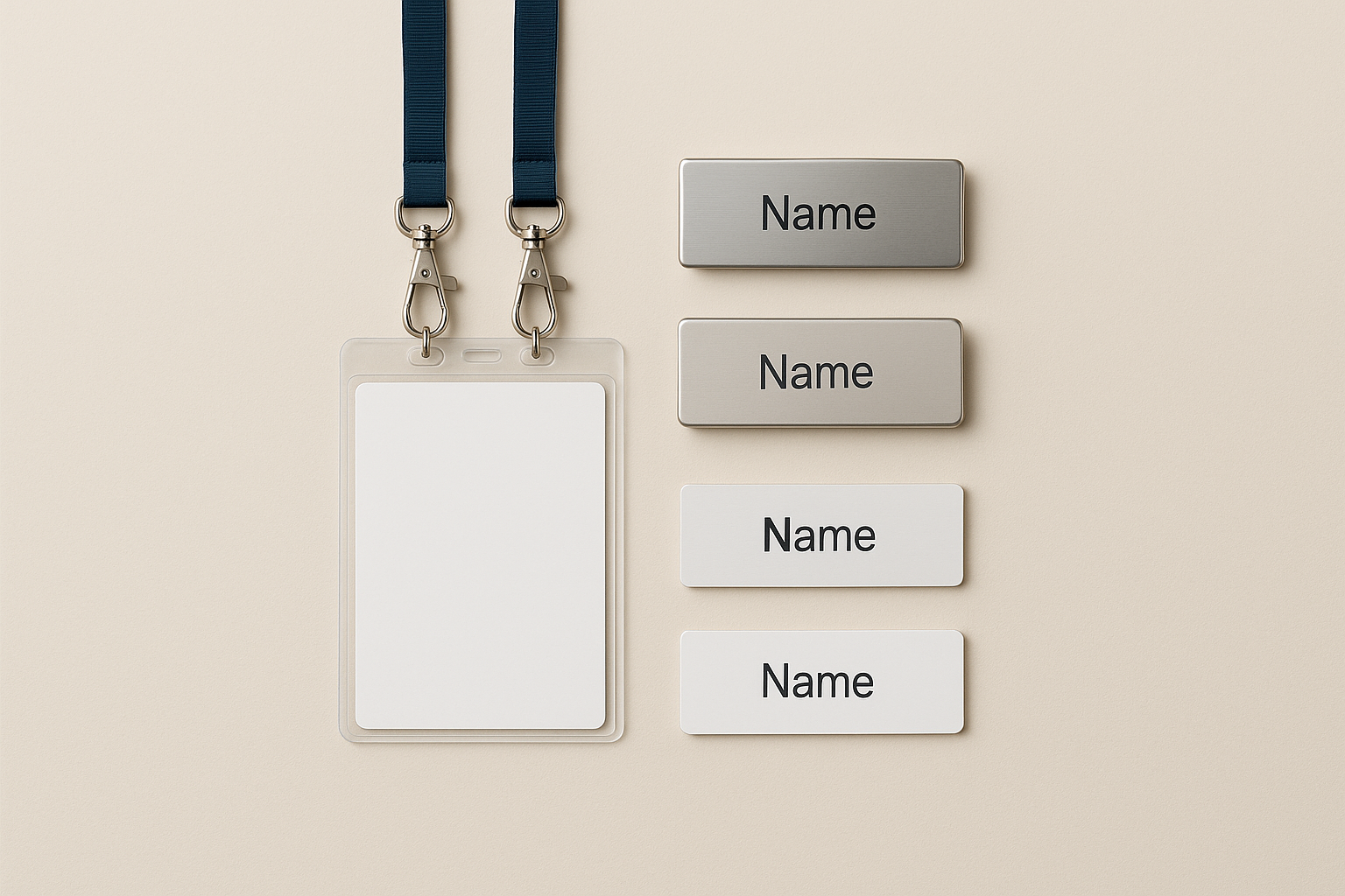 I NEED A CATOGORY REALISTIC IMAGE FOR MY CATAGORY PRINT & COPY SRVICES BACK GROUND COLOR MUST BE CREAM COLOR THE BASIC ITEMS IN THIS CATAGORY IS ID & Event Essentials WHICH INCLUDES Lanyards, ID Cards, Badges, Name Tags MAKE IT ACCORDING TO THIS AND NO NEED LOT OF IMAGES JUST SIM[LE IMAGES WITH HIGH  QUALITY AND KEEP THE SBJECTS TO CENTRE AND LEAVE SOME SPACE AS IT IS AUTO CROPING WHILE UPLOADING