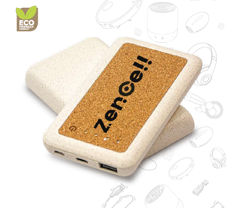 Wooster-11487 | Cork & Wheat Straw Power bank