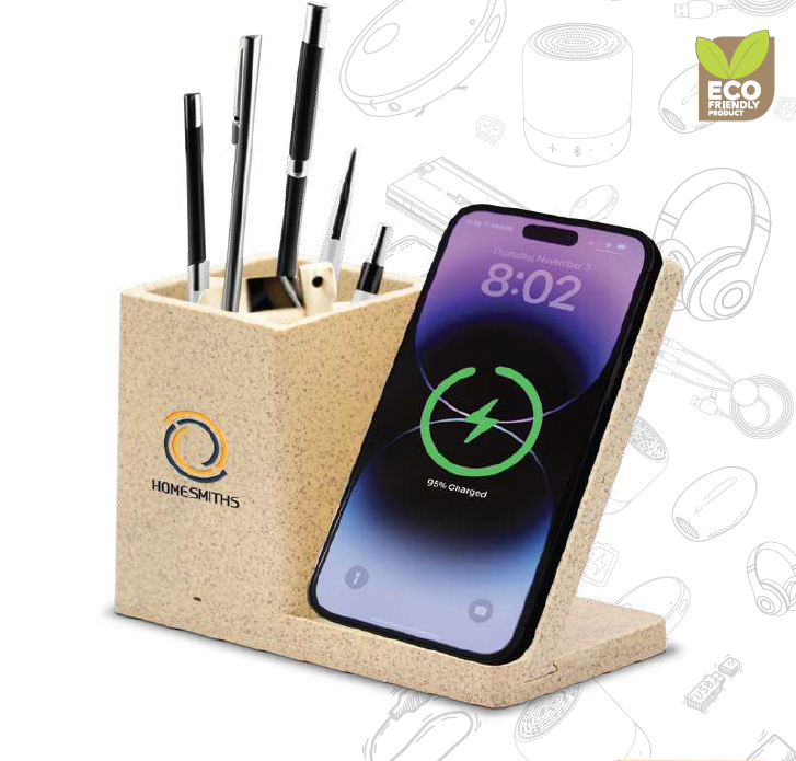 Wirbo -11486 | Wheat Straw / Bamboo Wireless Charger
