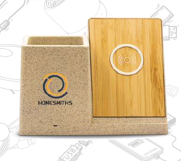 Wirbo -11486 | Wheat Straw / Bamboo Wireless Charger