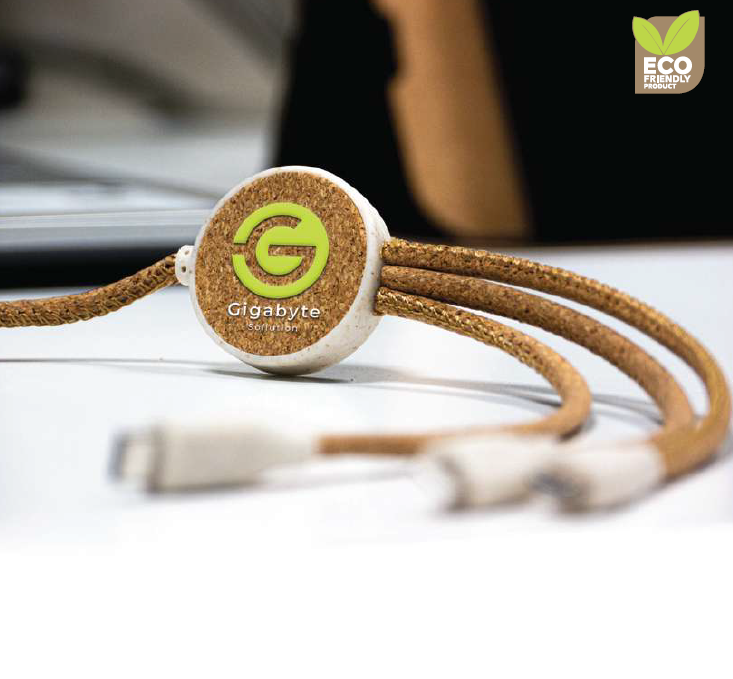 Veralux -11492 | Cork & Wheat straw Charging Cable