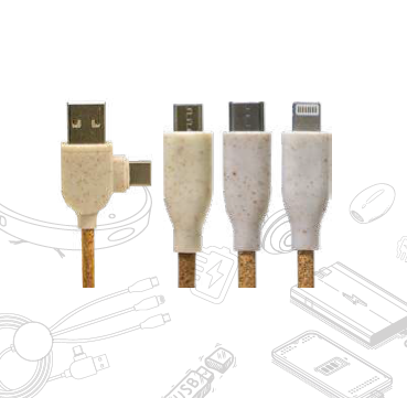 Veralux -11492 | Cork & Wheat straw Charging Cable