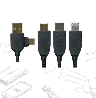 Verdix -11493 | RPET Charging cable with Lightup Logo