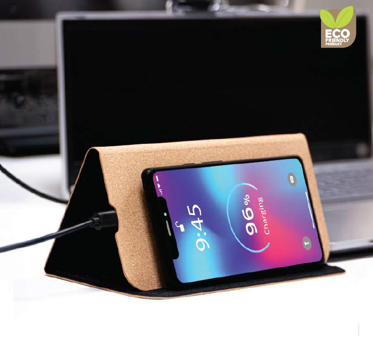 Astronix - 11444 | Cork Mouse Pad with wireless charging