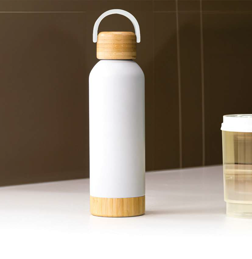 Vellrix-11470 | Insulated Bottle With Bamboo Lid