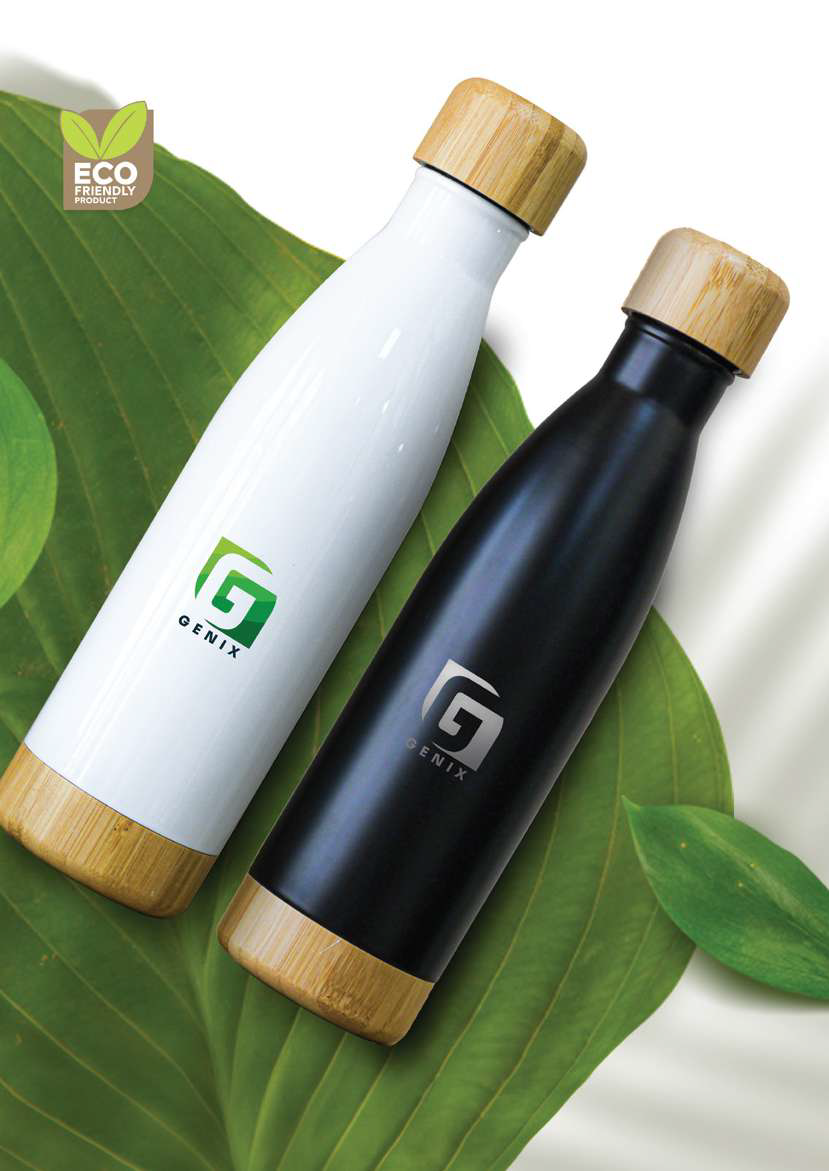 Vellrix-11470 | Insulated Bottle With Bamboo Lid