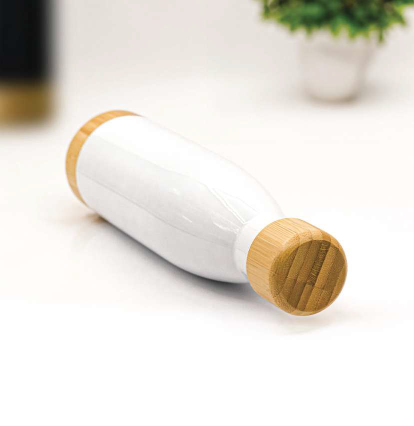 Solstix -11456 | Insulated Bottle With Bamboo Lid And Base