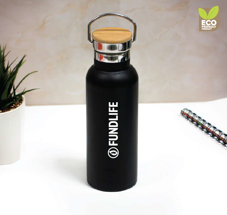 Gerlin -11280 | Insulated Bottle With Bamboo Cap