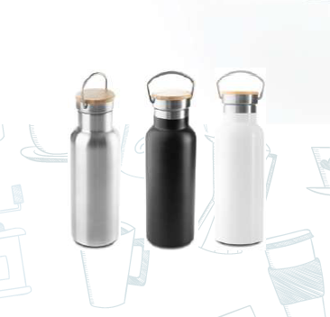 Gerlin -11280 | Insulated Bottle With Bamboo Cap