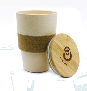 Celestix -11434 | Wheat Straw & Cork Coffee Mug