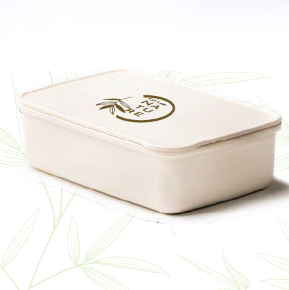 Luxera -11455 | Wheat straw Lunchbox With Cutlery Set