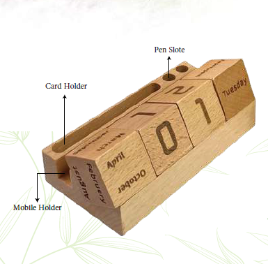 Xylinix -11396 | Bamboo Desk Calendar