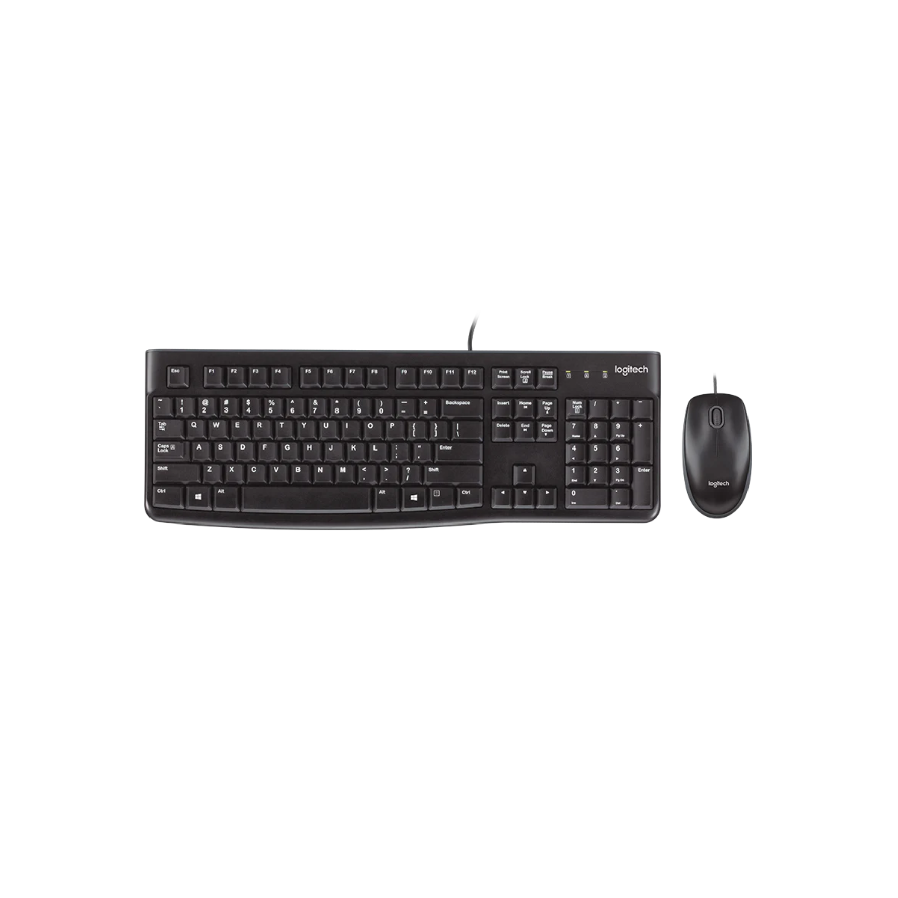 Logitech MK120 classic wired keyboard and optical mouse combo – available in Qatar for office and school use