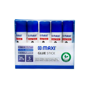 MAXI 21gm glue stick box of 5 for school and office in Qatar