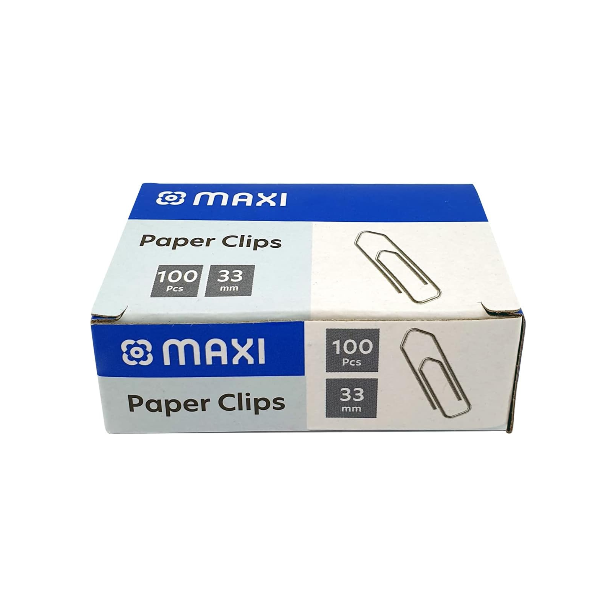 Maxi 33mm boat shape paper clips box of 100 pcs