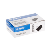 Maxi binder clip 25mm black box of 12 for office use in Qatar