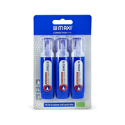 Maxi correction pen metal tip 12ml pack of 3 in Qatar