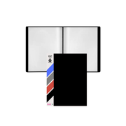 Maxi display book 20 pocket black for office and school use