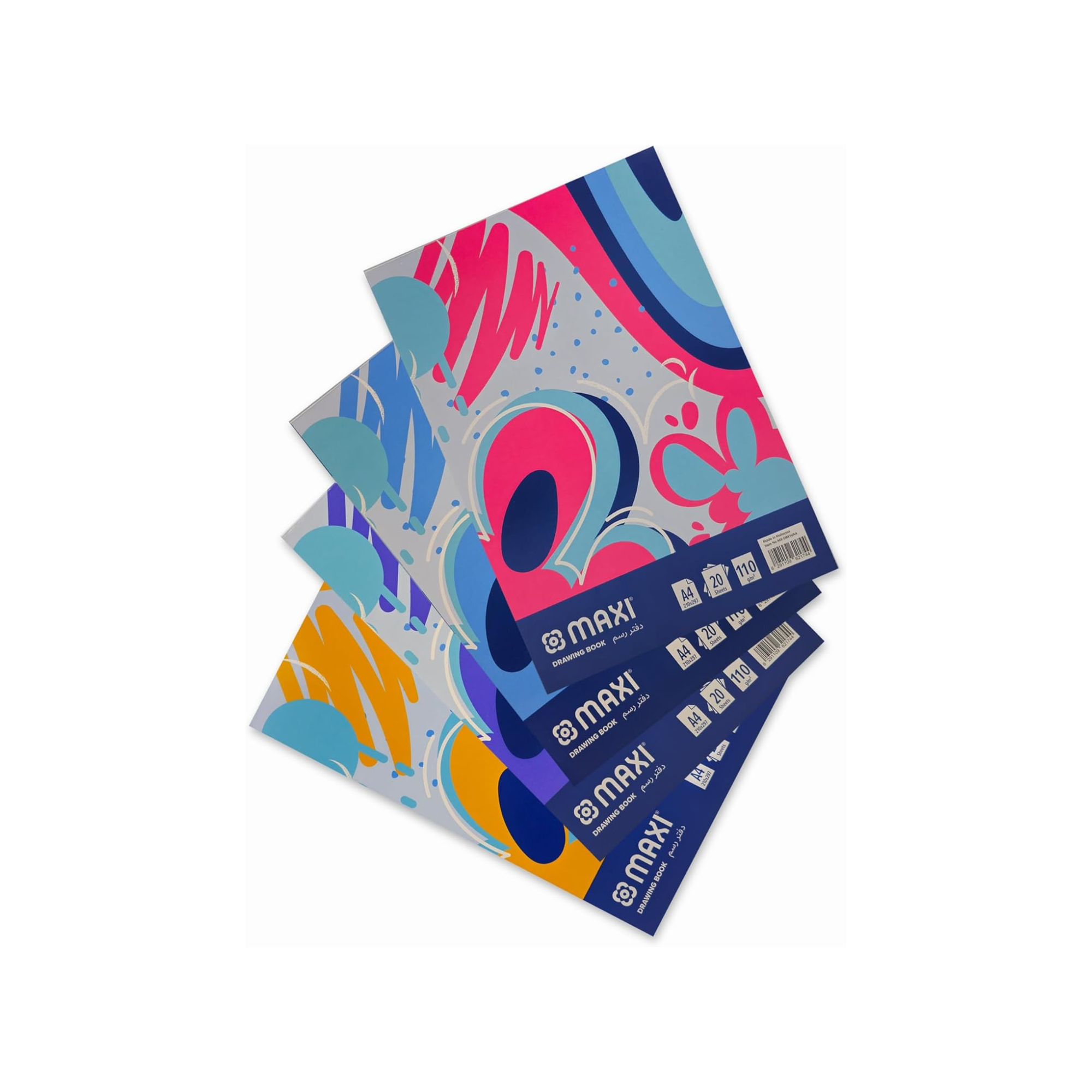 Maxi drawing book A4 110 GSM white paper Qatar