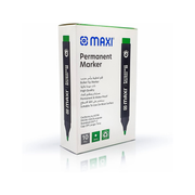 Maxi permanent marker green box of 10 bullet tip Qatar