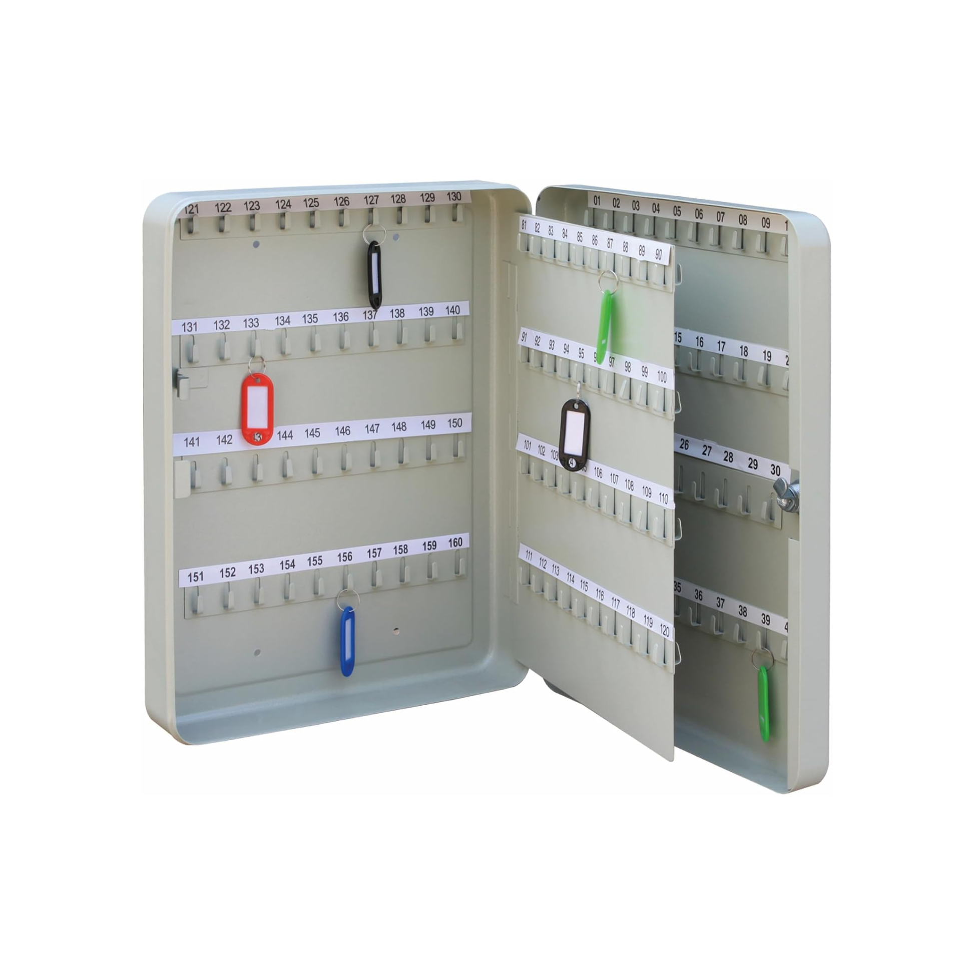 Maxi key box cabinet for 160 keys in beige color