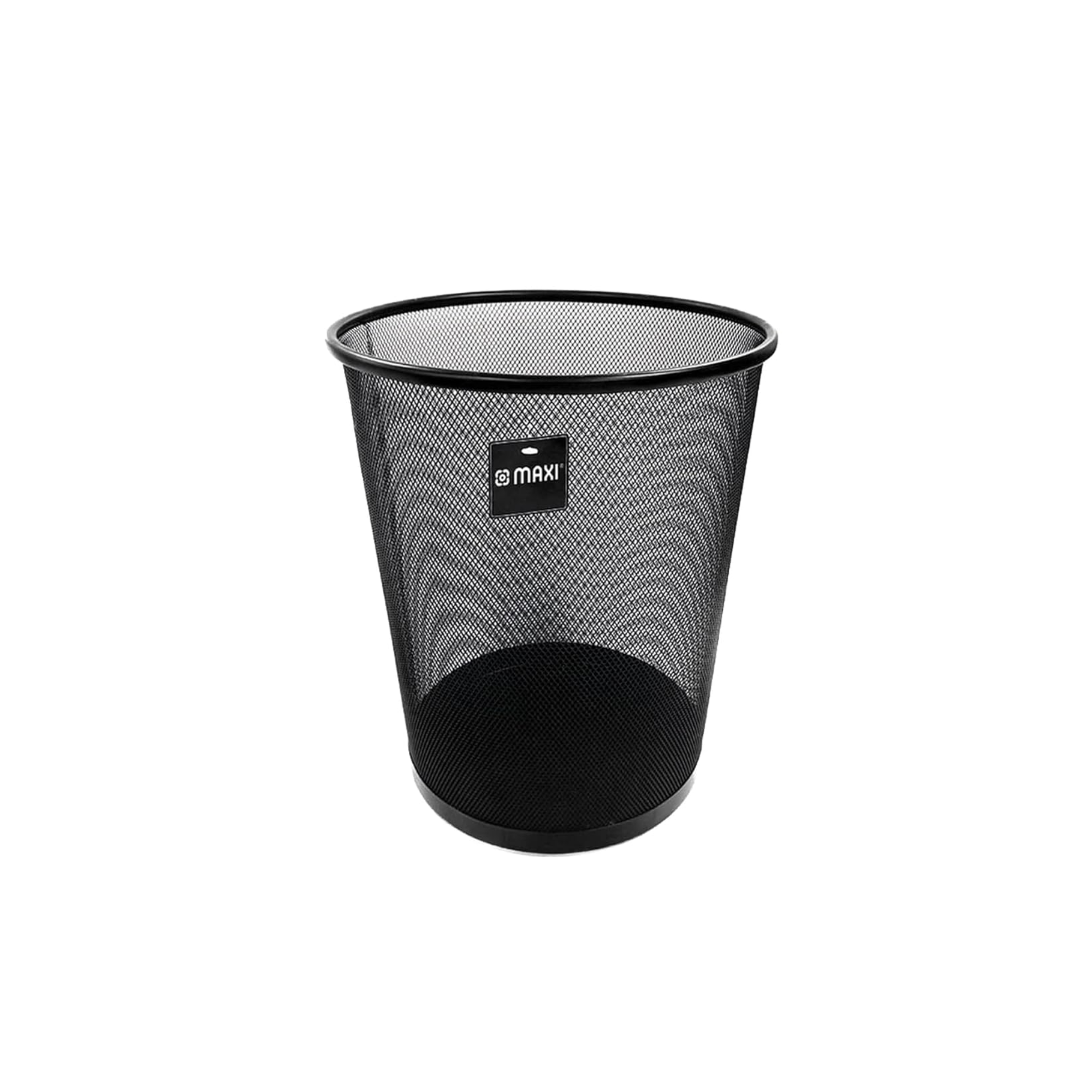 Maxi mesh waste bin 9L black for office and home use in Qatar