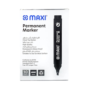 Permanent marker chisel tip black pack for office and school