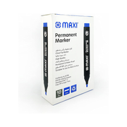 Blue chisel tip permanent markers for office and school in Qatar