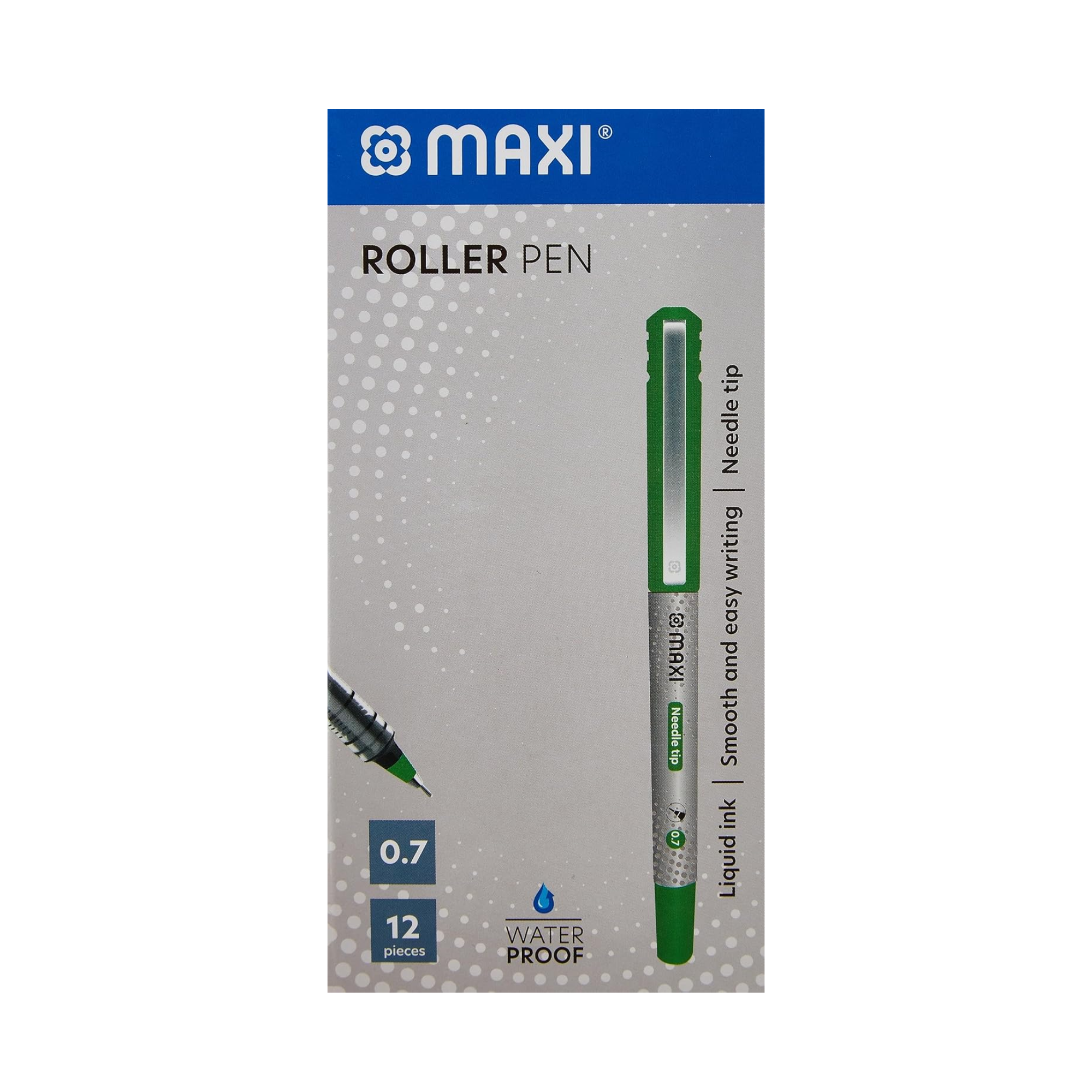 Green roller pen smooth writing for office and school