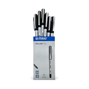 Maxi Roller Pen 0.5mm black needle tip pack of 12 for smooth writing