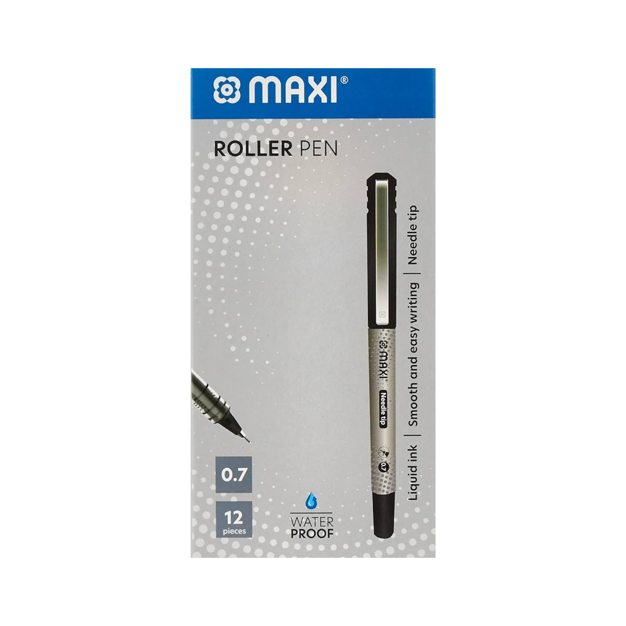 Maxi Roller Pen 0.7mm Black Box of 12 – Smooth Writing Pen Qatar