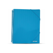 Maxi spiral display book 20 pocket turquoise for school and office
