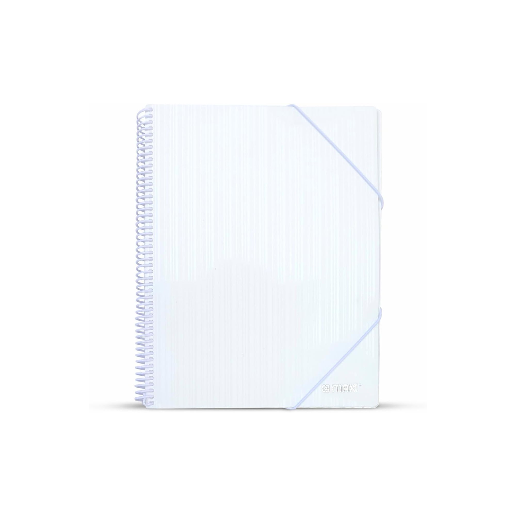 Maxi spiral display book 20 pockets white for office and school