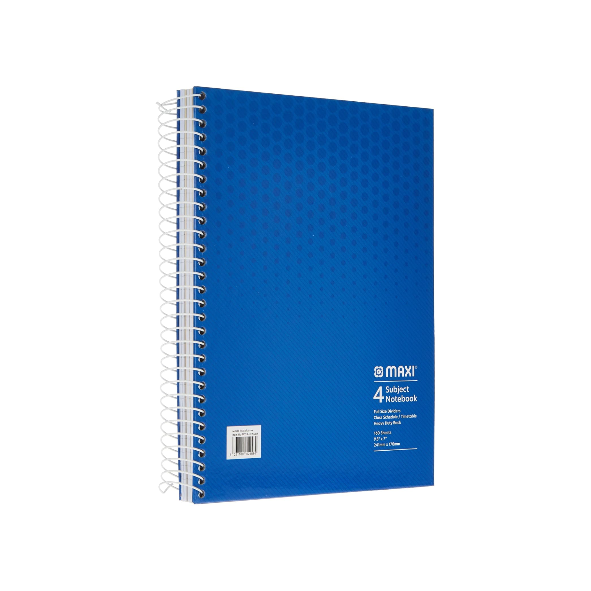 Maxi spiral hardcover 4 subject notebook 160 sheets in Qatar