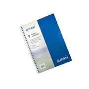 MAXI spiral hard cover notebook 9.5 x 7 inches 80 sheets