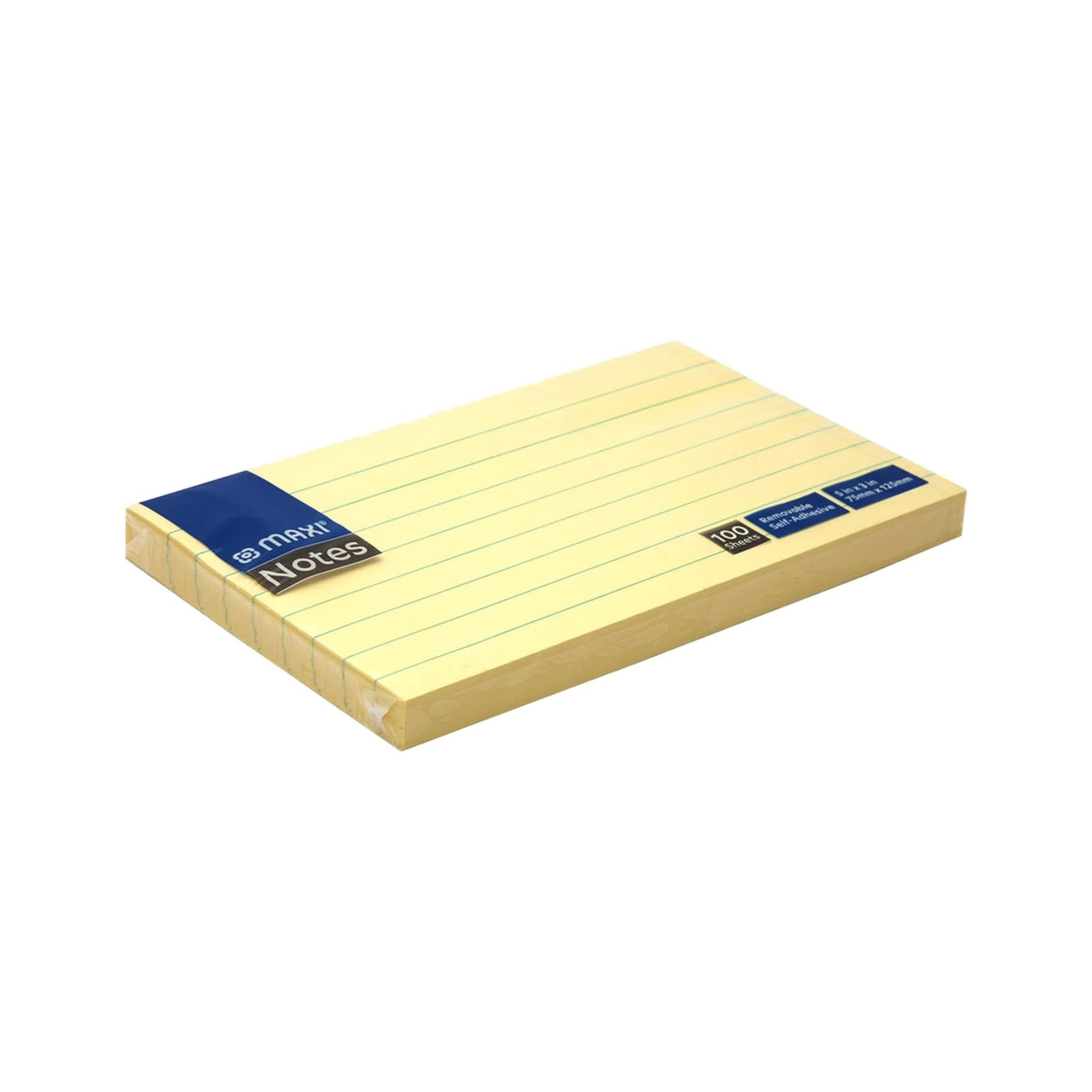 Maxi yellow ruled sticky notes 75x125mm 100 sheets in Qatar