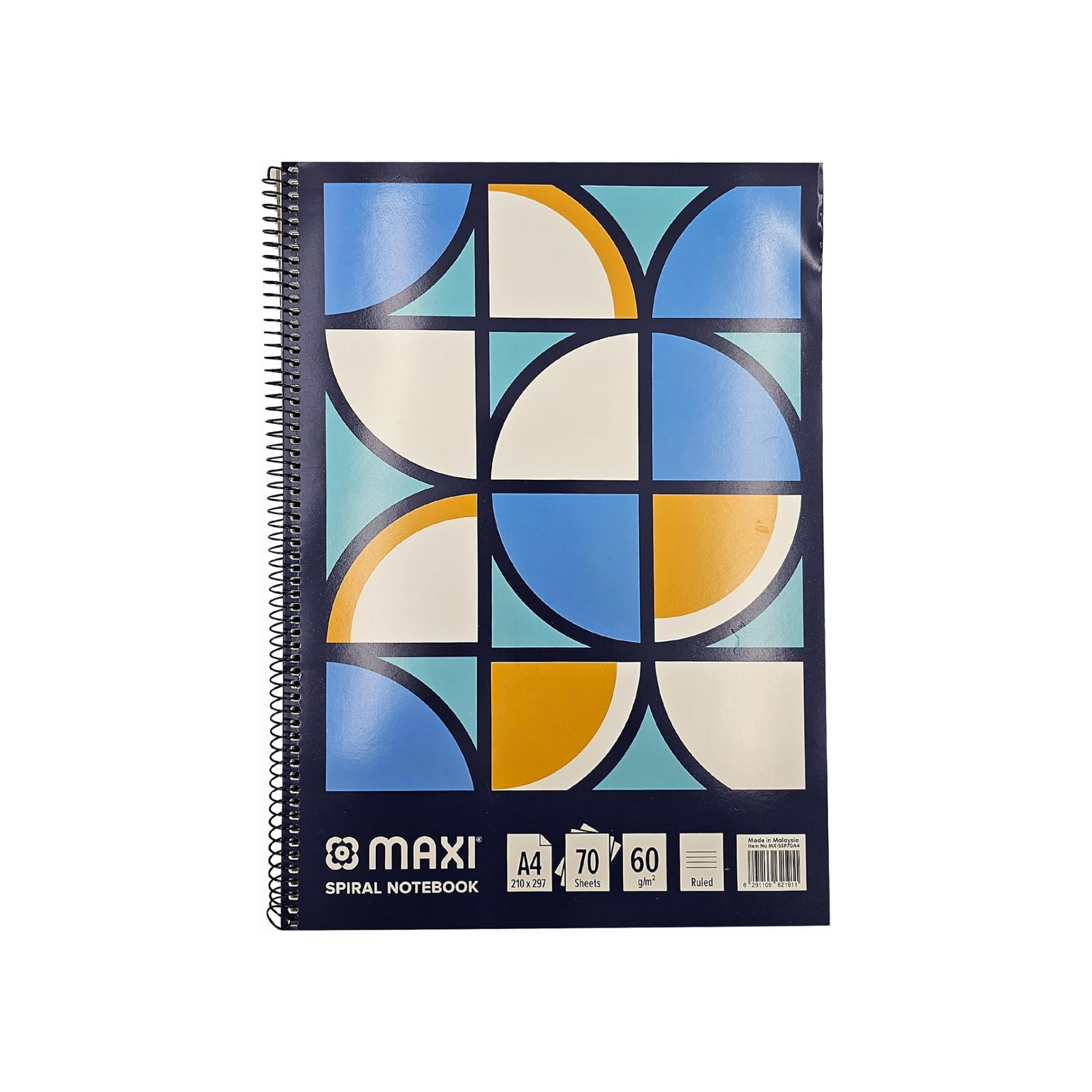 Maxi Top Spiral A5 hand pad with 70 sheets for office and school use
