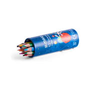 Maxi triangular colour pencils 12 colours half size for kids