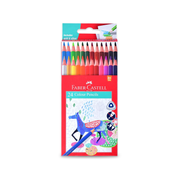 Maxi triangular colour pencils 24 colours for kids and students