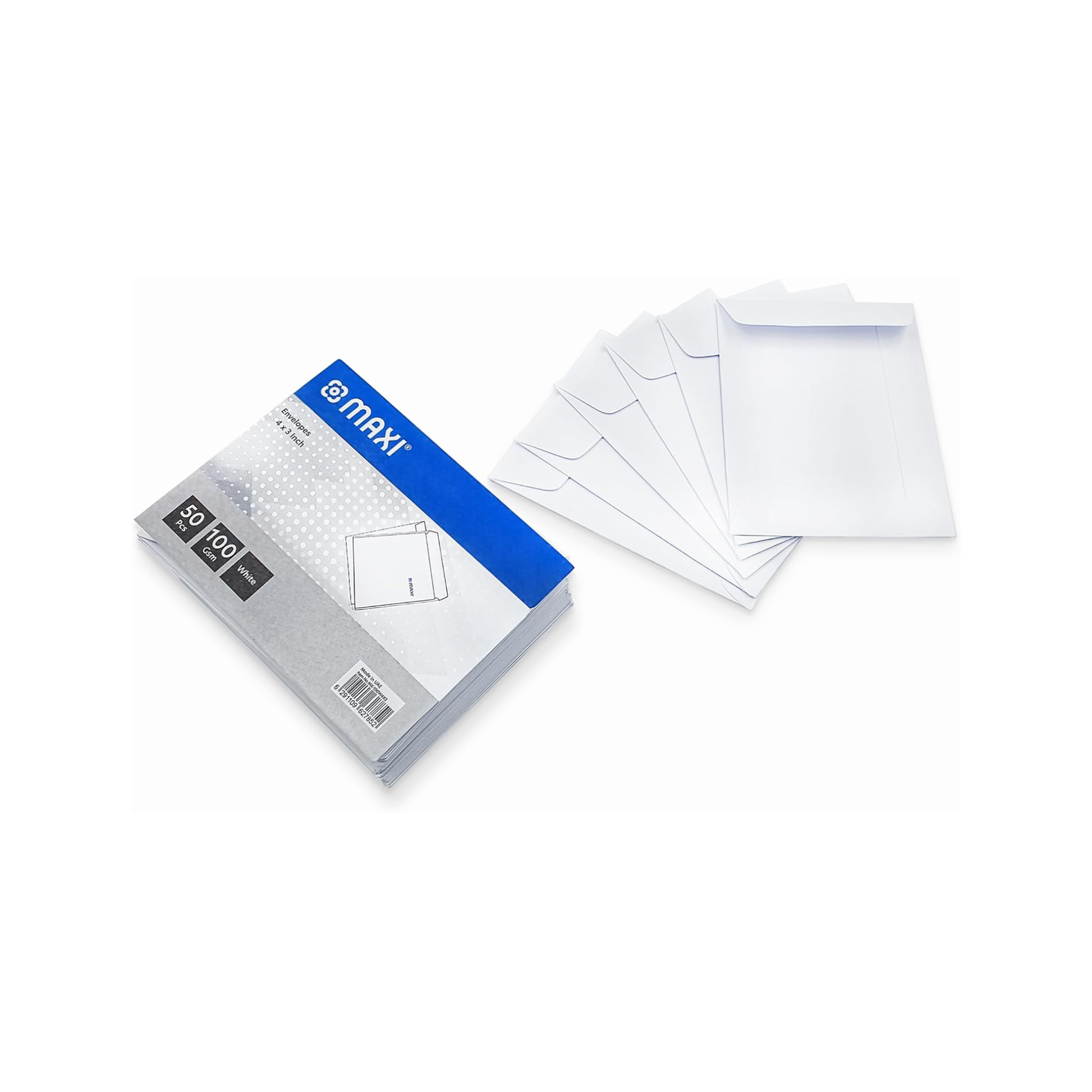 Maxi white envelope 10 x 7 inch 100 GSM peel and seal